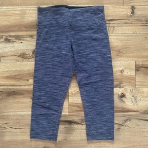 Lululemon Purple Multi Wunder Under Crop Luon Leggings - Size 6